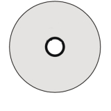 KWS Sttzrosette f. Holz/Glastren -  30mm, Strke 8mm, silber elox.