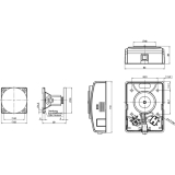 Haftmagnet inkl. Gegenplatte schwenkbar Gr. 05, hnl. lichtgrau RAL7035