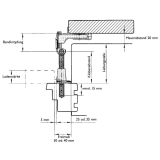 Ladenlangband Rustico gekrpft, seitlich verstellbar, Gr. 2, 340 mm (56982)