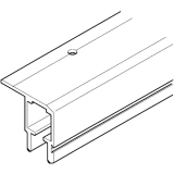 HAWA Multifold 30 Laufschiene Lnge 2500 mm, Aluminium farblos eloxiert