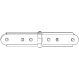 Gratleistenband Rustico 204 x 35 mm, schwarz strukturmatt 14068