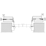 Ladenmittelband Rustico fr Faltlden, 111 x 150 mm, schwarz (14092)