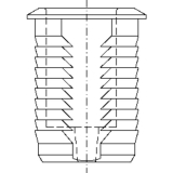 Einbohrbchse, 14,5 mm, Stahl verzinkt (94219)