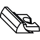 Kunststoffansteckende f. Schlie�teil (43718)