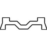MACO Fiber-Therm Aufsatzschiene f�r Holz, L=1500, B=42 mm, silber (454792)