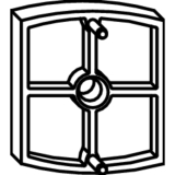 Unterlage MACO Rustico fr Anschlagpuffer, 5 mm, schwarz (43556)