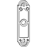 Unterlage MACO Rustico fr Ladenhalter f. Tren, Strke 15 mm, schwarz (40427)