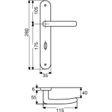 MARCHESI Haustrdrckergt. ALT WIEN - auf LS PZ88, Messing poliert