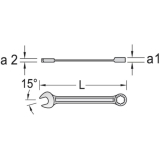 GEDORE Maulschlssel 7R mit Ringratsche 12 mm