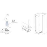 Schwallschutz 1800 mm, Alu silber glnzend (69070.31)