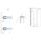 Wasserabweisprofil m. Lippe f. Serie Fit f. 6-8 mm, 2500 mm, transparent (69106)