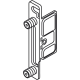 BLUM METABOX Frontbefestigung, Zarge M,K,H, Pressversion, links, Stahl vern.
