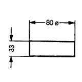 Montagesockel Aufputz 143 A, Kunststoff wei