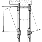 Oberlicht-Z-Schere, Angriffarm 120 mm, Mittelstck 240 mm, Stahl verzinkt