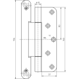 Trband VN2927/160 Compact Planum, Stahl verchromt matt