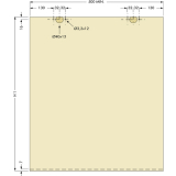 Cinetto PS06 Beschlagset stufenlos verstellbar Tragkraft 50 kg, 1 trig