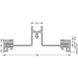 Pfostendichtung GF80 P-E3, Bundlnge 30 m, Kunststoff APTK schwarz