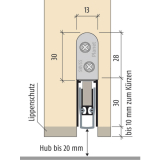 Trdichter Planet HS-RD, 921 x 13 x 30 mm, einseitig, Aluminium natur