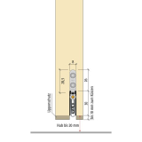 Trdichter PLANET US-RD, 1210 x 8 x 30 mm, einseitig, Aluminium natur