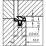 Trdichtung EV 5990, Kunststoff wei
