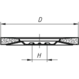 LUKAS Schleiflamellenteller SLTT Z Power  125 mm Korn 40