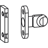 GU-937/934 HS Riegelbolzen Nr. 2/14, Schema C, RC2, Stahl verzinkt