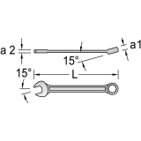 GEDORE Ringmaulschlssel 7 DIN3113A 18 mm Ringseite 15 gekrpft