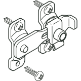 Schiebeladenverschluss HAWA-Frontslide 60, Edelstahl