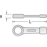 GEDORE Schlagringschlssel 306 DIN7444 41 mm