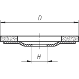 LUKAS Schleiflamellenteller SLTO Zirkonkorund  125 mm Korn 60