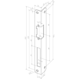 Winkelschlieblech IW rund, rechts, 25x32x250x2 mm, Edelstahl (32435-05)