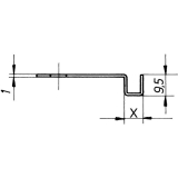 HEKNA Anschlagwinkel 9 mm Riegelanschluss