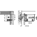 SECOTEC Schrankaufhnger verstellbar Kunststoff wei SB-1PR BL5