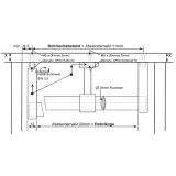 Schrankrohrlager Alexander - 80 x 12 x 40 mm, Zamak alufarbig