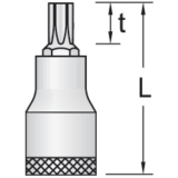 GEDORE Schraubendreher-Einsatz ITX19 DIN3120 1/2\"vierkant TX50