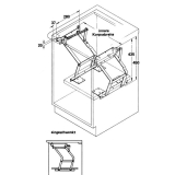Parallel-Schwenkmechanik VA 362 PL, Stahl wei lackiert