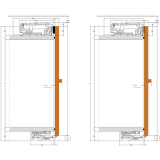 Slider M50 Schrank Typ A - Beschlgegrt.,Flgelbreite 900-1000,KB 1800-2000