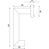 SOLIDO FH-Drckergt. SYLT - auf Ros. WC, TS35 - 45, Edelstahl matt