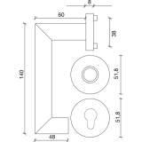 SOLIDO FH-Drckergt. SYLT - auf Ros. PZ, TS35-45, , Edelstahl matt