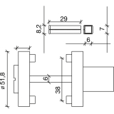 SOLIDO Drckergt. ALMERIA - auf Ros. BB, TS35 - 45, chrom matt - glanzchrom