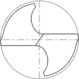 ALPEN Spiralbohrer HSS Werksnorm kurzer Schaft  12,7 mm / Bohrer  22 mm