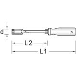 GEDORE Steckschlssel 2133 DIN3125 mit Griff 6 mm