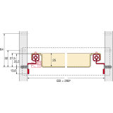 HETTICH SYSTEMA TOP 2000 Quadro 12 Teilauszug
