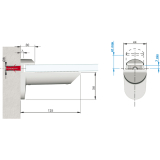 Tablar-Klemmtrger Kaiman, Materialstrke 7-41 mm,Zinkdruckguss silberfarbig