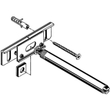 Tablartrger Nova 20, Tablarstrke 24 mm, Bohrtiefe 114 mm, glanzverzinkt