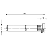 Tablartrger Nova 20, Tablarstrke 24 mm, Bohrtiefe 114 mm, glanzverzinkt