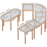 Tischplattenverbinder TAVO, Stahl