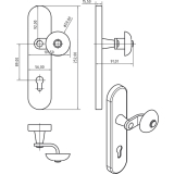 SCHSSWENDER SH-Wechselgt. TOSKANA - Knopf gerade, TS-70,Re, oK verz. geschw.