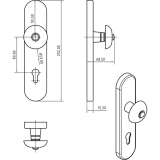 SCHSSWENDER SH-Wechselgt. TOSKANA - Knopf gerade, TS-70,Re, oK verz. geschw.