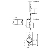 Trkontakt 10405 verstellbar, 25 V AC/DC, Anschlusskabel 250 mm, Schaltstrom 1 A